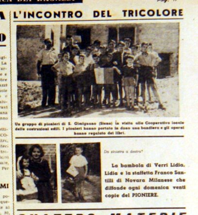 Staffette di Novara Pioniere n39 del 5 ottobre 1952