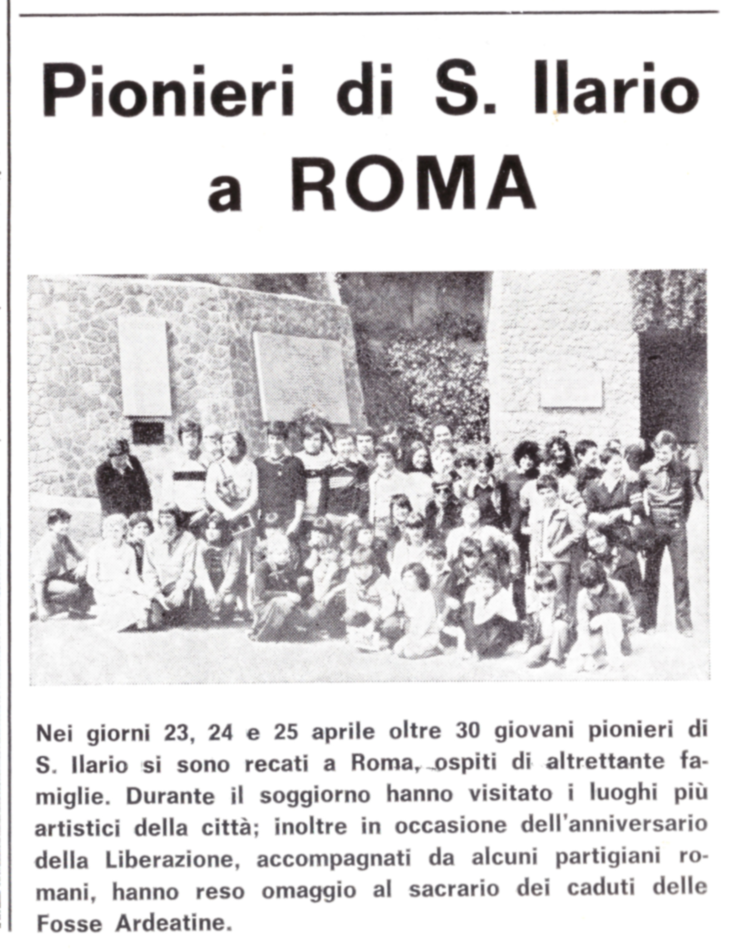 maggio 1977 Gita API a Roma